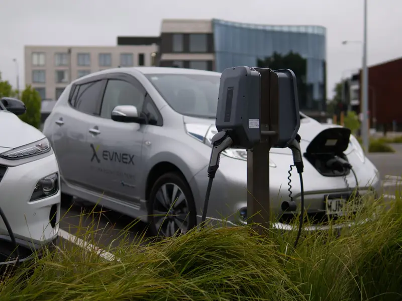 EV charger installed on a private car space in a Chatswood apartment block