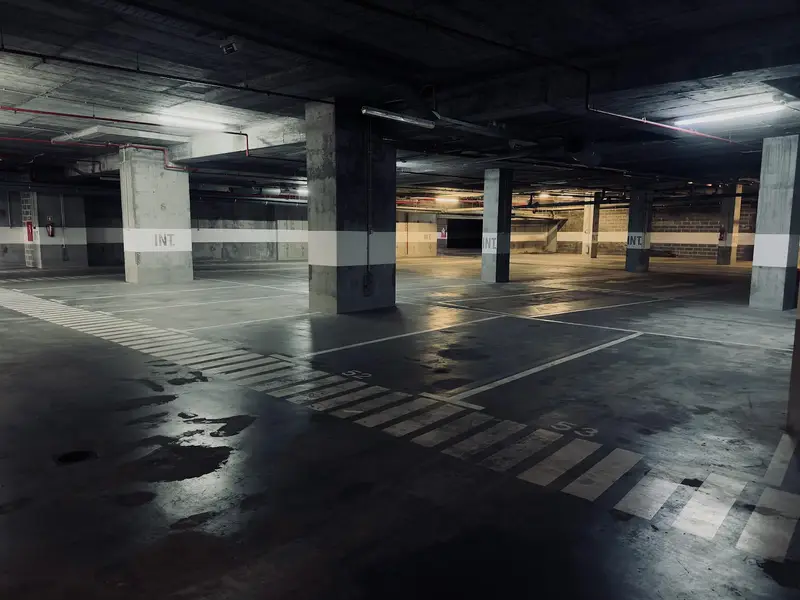 Residential building car park before EV charger installation in Parramatta
