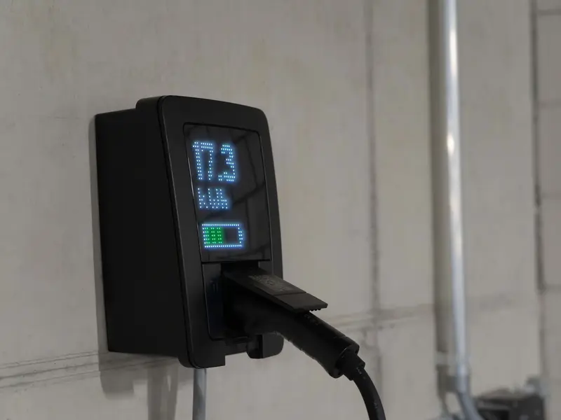 Tesla Wall Connector installed in home garage in Chatswood