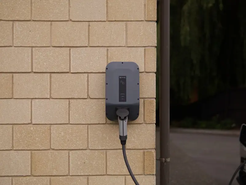 Smart EV charger installed in single garage in Frenchs Forest